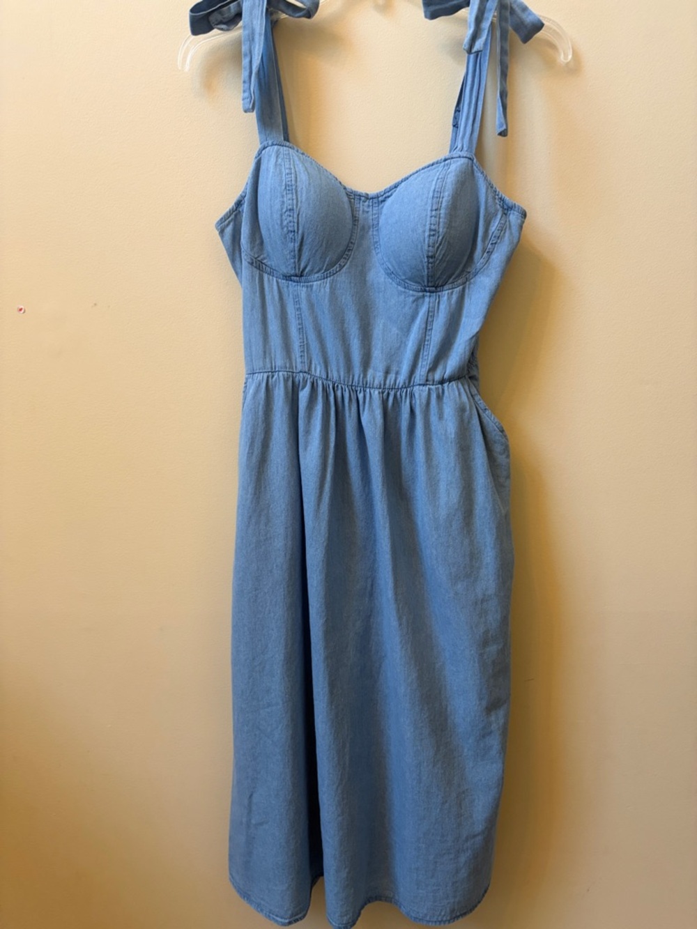 LC Lauren Conrad Light Blue Midi Dress